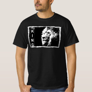 Mens Template T-Shirts Lion Face Elegant Black