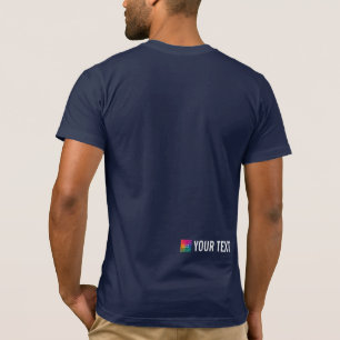 Mens Template TShirts Back Print Bella Canvas