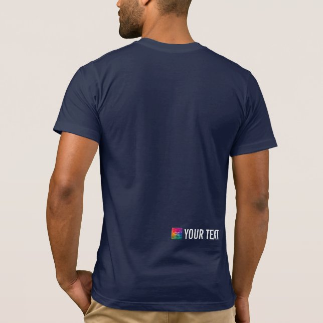 Mens Template TShirts Back Print Bella Canvas (Back)