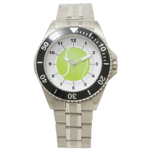 Men's Tennis Ball Stainless Steel Bracelet Watch