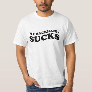 Mens tennis tshirt with funny text