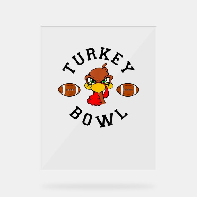 Mens Thanksgiving Football Turkey Bowl Shirt for M (Recto)