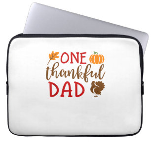 Mens Thanksgiving Matching Family Turkey Shirts On Laptop Sleeve