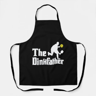 Mens The Dinkfather Funny Pickleball Player Apron