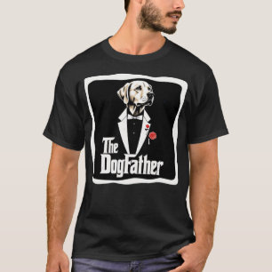 Mens The Dogfather Golden Retriever Dog Dad Father T-Shirt