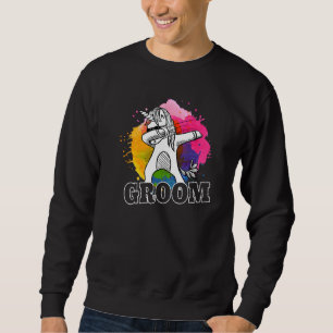 Mens The Groom Men Bachelor Stag Night Party Sweatshirt