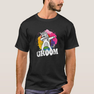 Mens The Groom  Men Bachelor Stag Night Party T-Shirt