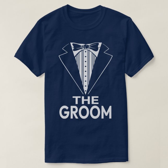 Mens The GroomWedding Marriage  T-Shirt (Design Front)