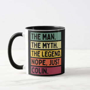 Mens The Man The Myth The Legend NOPE Just Colin Mug
