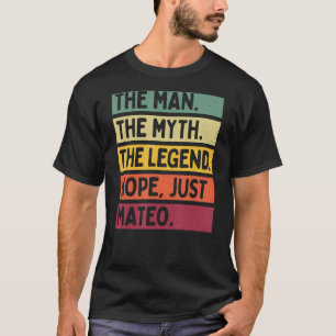 Mens The Man The Myth The Legend Nope Just Mateo   T-Shirt