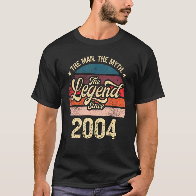 Mens The Man The Myth The Legend Since 2004 Birthd T-Shirt (Front)