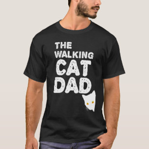 Mens The Walking Cat Dad - Best Catdad Takes His C T-Shirt