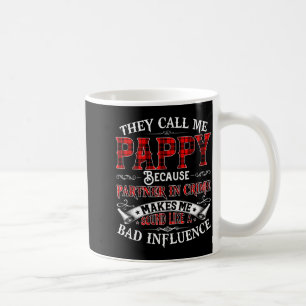 Mens They Call Me Pappy Tee Christmas Fathers Day Coffee Mug
