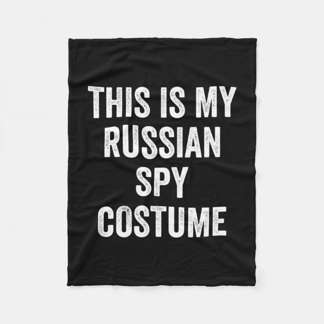 Mens this is russian spy costume funny couples fleece blanket (Front)