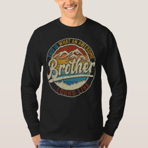 Mens This Is What An Awesome Brother Looks Like Fa T-Shirt