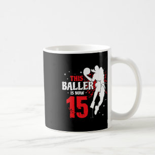 Mens This Ller Is Now 15 Birthday Sketll Lovers Coffee Mug