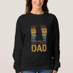 Mens Tibet Terrier Dad Tibetan Terrier Vintage Dog Sweatshirt