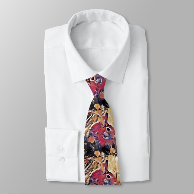 Men's Tie Abstract Rabbit (Tied)