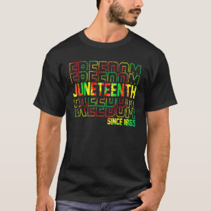 Mens Tie Dye Freedom Junteenth Since 1865 Celebrat T-Shirt