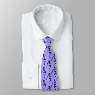 Men's Tie-Halloween Dancing Skeletons Tie