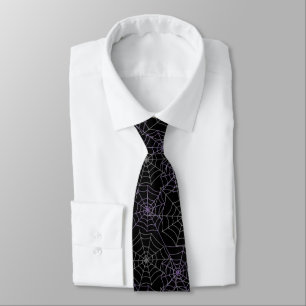 Men's Tie-Halloween Spider Webs Tie