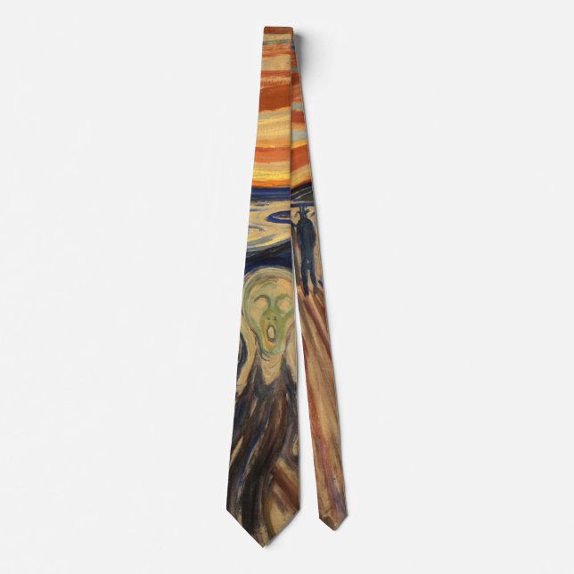 Men's Tie with Munch's The Scream (Front)