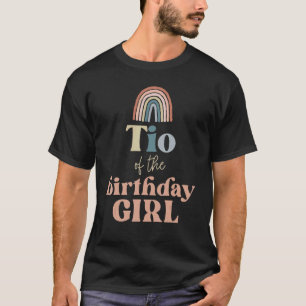 Mens Tio of the Birthday Girl Boho Rainbow Party R T-Shirt
