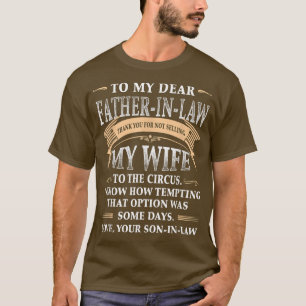 Mens To my dear fatherinlaw love your soninlaw T-Shirt