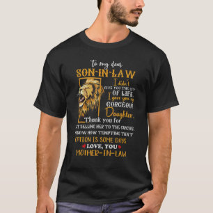 Mens To My Dear Son In Law Son In Law From Mother T-Shirt