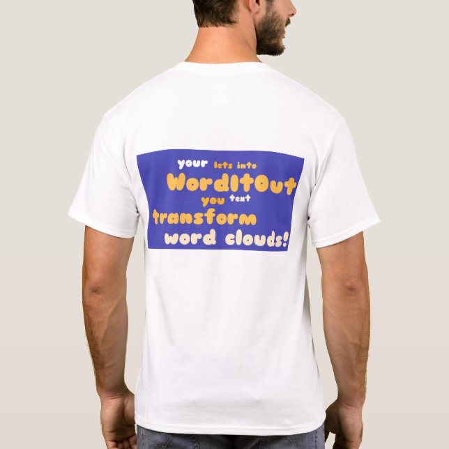 Men's Tops: back layout T-Shirt (Back)