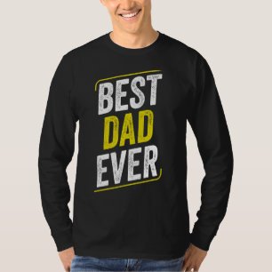 Mens Tow Truck Best Dad Ever Yellow Line Tow Truck T-Shirt
