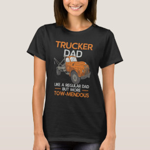 Mens Tow Truck Dad Driver Breakdown Lorry Operator T-Shirt