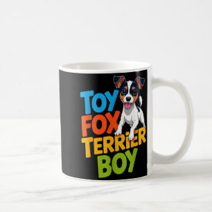 Mens toy fox terrier boy cartoon small amertoy pet coffee mug