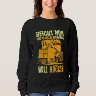 Mens Tractors Corn Shredding Farmer Waller Farmer Sweatshirt