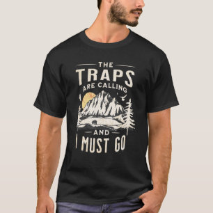 Mens Trapping Trapper Hunting Fur Trade Hunting T-Shirt