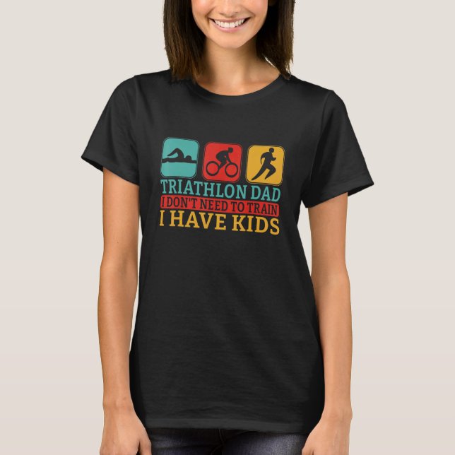 Mens Triathlon Tri Triathletes Athletes Running Fi T-Shirt (Front)