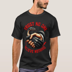 Men's "Trust No One" Edgy Graphic T-Shirt 
