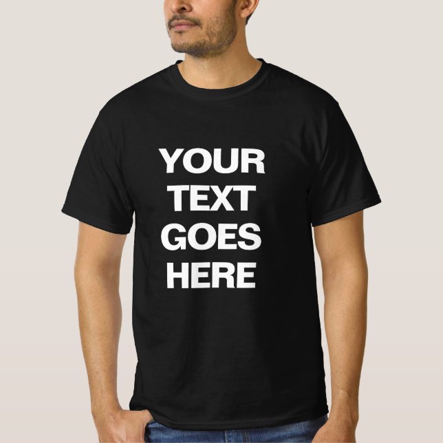 Mens TShirts Modern Simple Modèle Ajouter du texte (Devant)