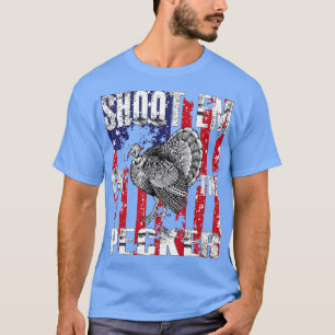 Mens Turkey Hunting  Shoot Em In The Pecker Hunter T-Shirt