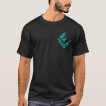 Men's Turquoise Logomark @ Heart T-Shirt