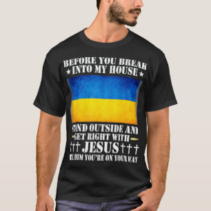 Mens Ukrainian Flag National Ukraine Ukrajina Cool T-Shirt