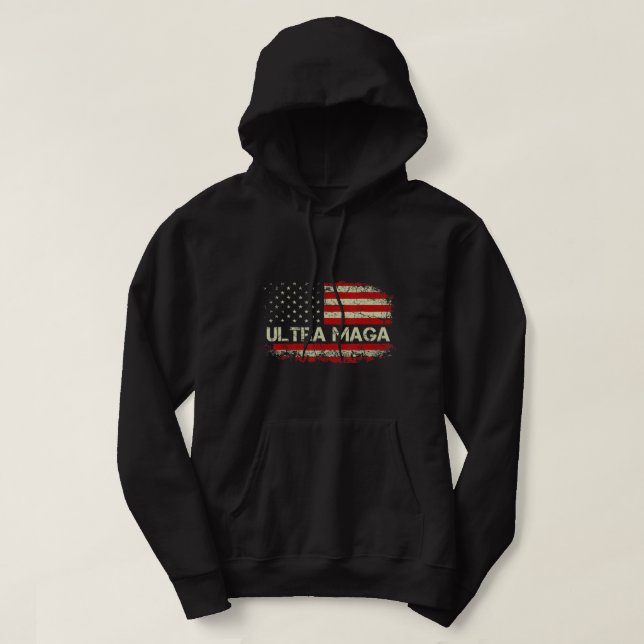 Mens Ultra Mega Proud Patriotic Republicans Proud  Hoodie (Design Front)