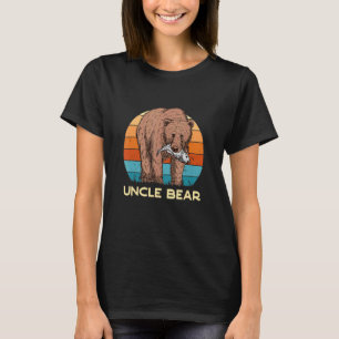 Mens Uncle Bear Cool Brown Bear Godfather Fishing T-Shirt