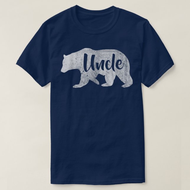 Men's Uncle Bear  Cool Outdoors Family Tee  (Design Front)