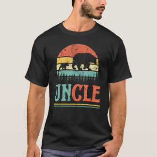 Mens Uncle Bear For Men Uncle Vintage Retro T-Shirt