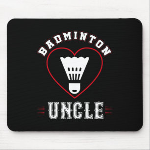 Mens Uncle Dminton Gifts Funny Father's Day Sports Mouse Pad