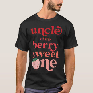 Mens Uncle of the Berry Sweet One Strawberry First T-Shirt