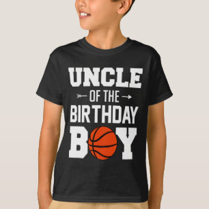 Mens uncle of the birthday boy basketball boy fami T-Shirt