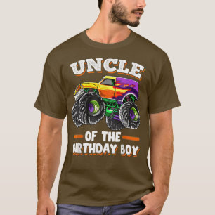 Mens Uncle Of The Birthday Boy Fathers Monster Tru T-Shirt