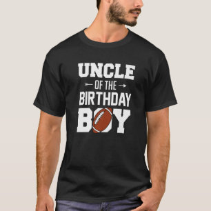 Mens Uncle Of The Birthday Boy Football Boy Famil T-Shirt